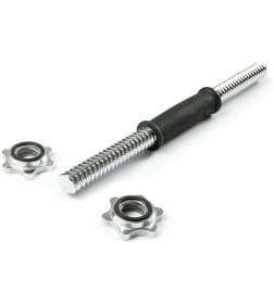 Гриф для гантелей Atlas Sport 25х350 Dumbbell bar с резиновой ручкой