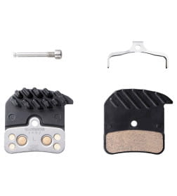 Колодки тормозные Shimano для диск тормозовH03C, метал, с радиатором, пара, с пружин, с шплинтом