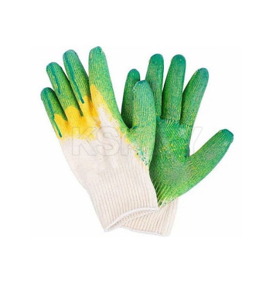 Перчатки х/б двойной облив LIHTAR