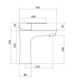 Смеситель для умывальника Славен  СЛ-ОД-Ж12