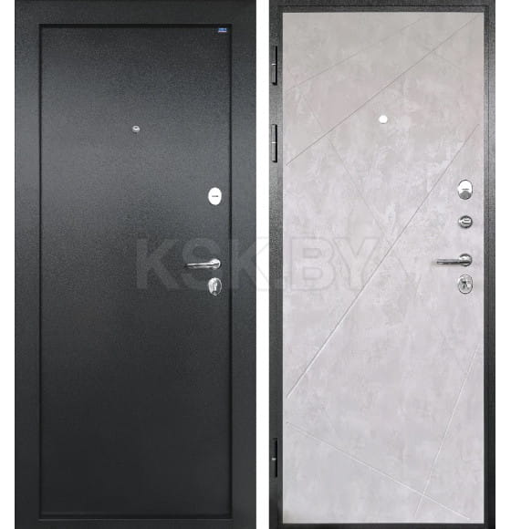 Дверь входная "Рондо 80" антик серебро,внутреннее открывание  (левая)  860х2050 мм