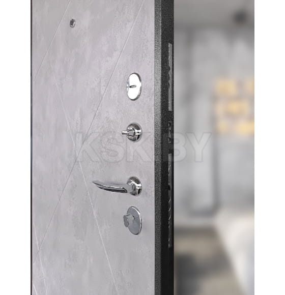 Дверь входная "Рондо 80" антик серебро,внутреннее открывание  (левая)  860х2050 мм