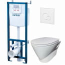 Комплект инсталляции с унитазом Santek ПЭК "СКАЙ RIM" кнопка белая 1WH501869 (1WH501869) 