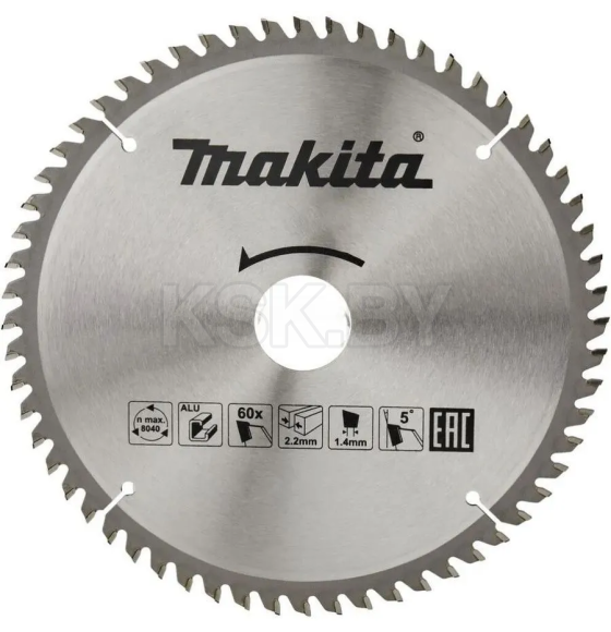 Диск пильный 190х30/20х2,2/1,4 мм 60 зуб. по алюминию MAKITA (D-81371) 