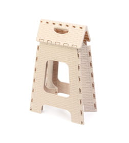 Табурет "Плетенка" большой складной (бежевый) М7092