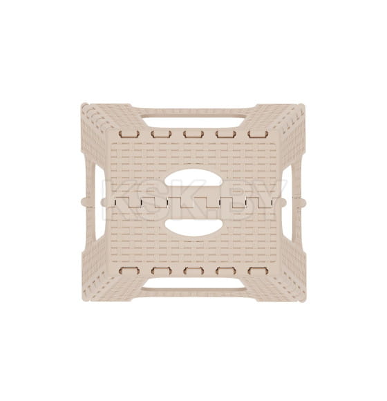 Табурет "Плетенка" большой складной (бежевый) М7092 (М7092) 