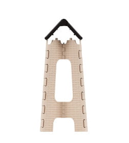 Табурет "Плетенка" большой складной (мокко-беж.) М7093