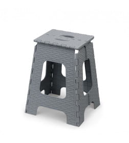 Табурет "Плетенка" большой складной (графитовый) М3121