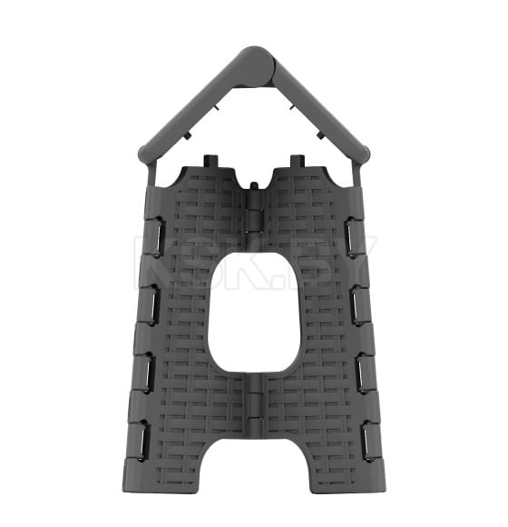 Табурет "Плетенка" малый складной (графитовый) М3122 (М3122) 