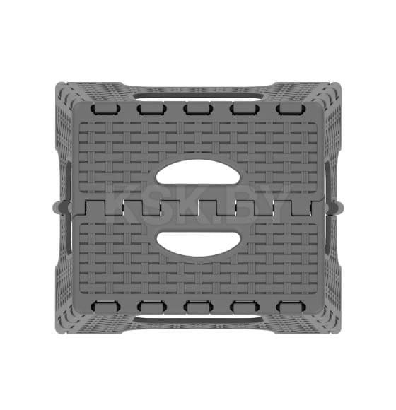 Табурет "Плетенка" малый складной (графитовый) М3122 (М3122) 