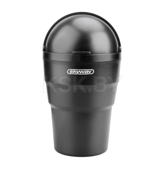 Ведерко для мусора в подстаканник SKYWAY S00304001, черное  (S00304001) 