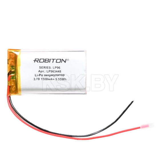 Аккумулятор ROBITON LP963448 3.7В 1500мАч PK1 (БЛ14693) 