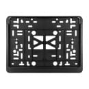 Рамка для номера пластм с защелкой черная без надписи SKYWAY (S04102017) 