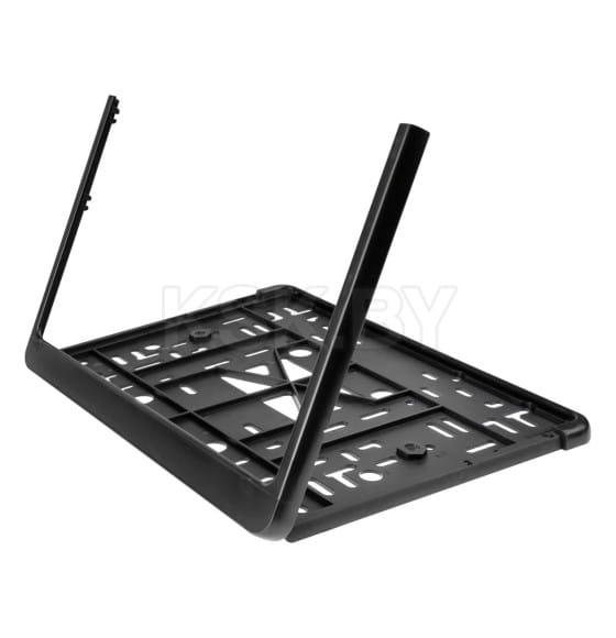 Рамка для номера пластм с защелкой черная без надписи SKYWAY (S04102017) 