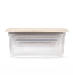 Набор емкостей для СВЧ "Матрешка" (0,2л; 0,4л; 0,7л; 1,2л; 1,9л) (какао-бежевый) М9174