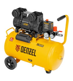 Компрессор безмасл. малошумный DLP-950/24 950Вт24 л 2850 об/мин 170 л/мин Denzel