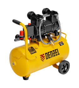 Компрессор безмасл. малошумный DLP-950/24 950Вт24 л 2850 об/мин 170 л/мин Denzel