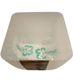 Горшок для цветов Vienna Orchid 1,5 л квадратный (белый жемчуг) InGreen ING680310038