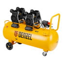 Компрессор безмасл. малошумный DLP-3000/100 3 кВт 2х15 кВт100 л 2850 об/мин500 л/мин Denzel (58145) 