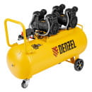 Компрессор безмасл. малошумный DLP-3000/100 3 кВт 2х15 кВт100 л 2850 об/мин500 л/мин Denzel (58145) 