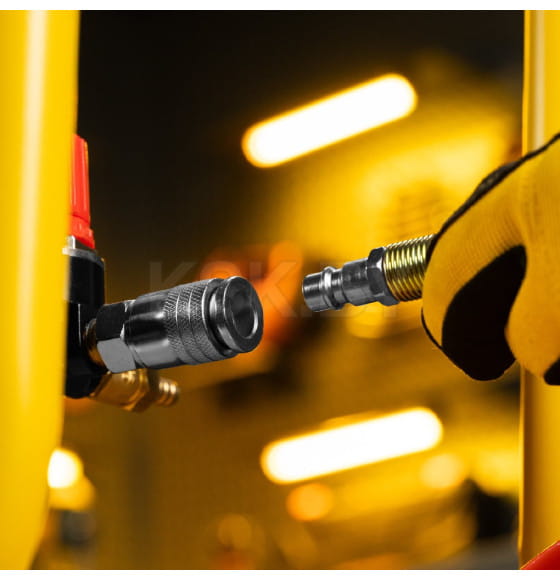 Компрессор безмасл. малошумный DLP-3000/100 3 кВт 2х15 кВт100 л 2850 об/мин500 л/мин Denzel (58145) 