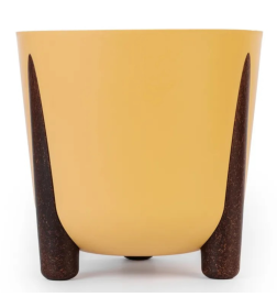 Кашпо на ножках "Жардин" 21,0 л (с дренажной вставкой) (горчичный) М9128