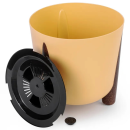 Кашпо на ножках "Жардин" 21,0 л (с дренажной вставкой) (горчичный) М9128 (М9128) 