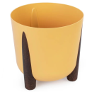Кашпо на ножках "Жардин" 21,0 л (с дренажной вставкой) (горчичный) М9128 (М9128) 