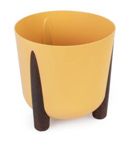 Кашпо на ножках "Жардин" 9,0 л (с дренажной вставкой) (горчичный) М9126