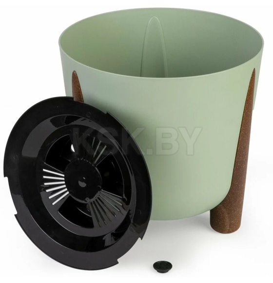 Кашпо на ножках "Жардин" 9,0 л (с дренажной вставкой) (оливковый) М9143 (М9143) 