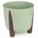 Кашпо на ножках "Жардин" 9,0 л (с дренажной вставкой) (оливковый) М9143 (М9143) 