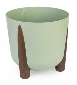 Кашпо на ножках "Жардин" 9,0 л (с дренажной вставкой) (оливковый) М9143