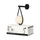 Светильник настенный под лампу AURORA DROP-G9-BL 1хG9 матовый плафон, черный корпус IN HOME (4690612063737) 