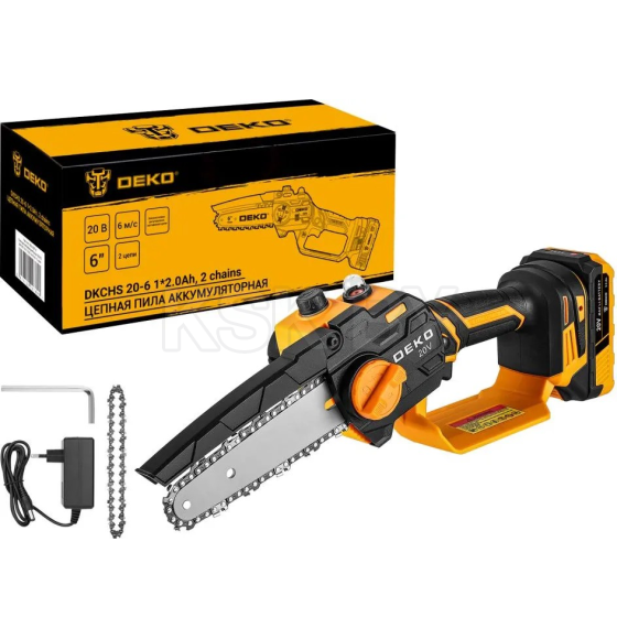 Пила цепная аккумуляторная DEKO DKCHS 20-6 063-4307-2 (063-4307-2) 