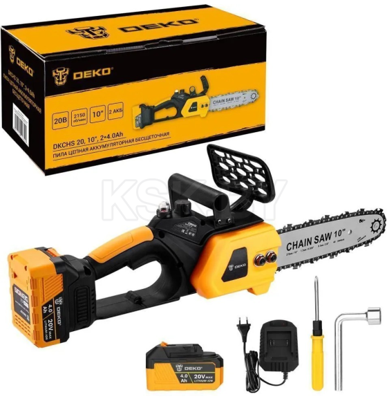 Пила цепная аккумуляторная DEKO DKCHS 20 086-2000 (086-2000) 