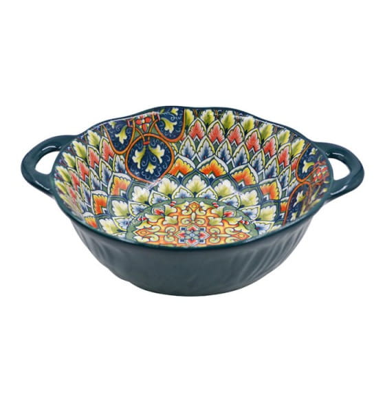 Блюдо "Очарование востока" 1000 мл, 22,5*18 см, 9" бвк9-9306 фарфор Lavenir (114146) 