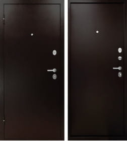 Дверь входная "Титан" Антик медь,мет./мет. (левая)  860х2050 мм