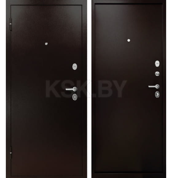 Дверь входная "Титан" Антик медь,мет./мет. (левая)  860х2050 мм