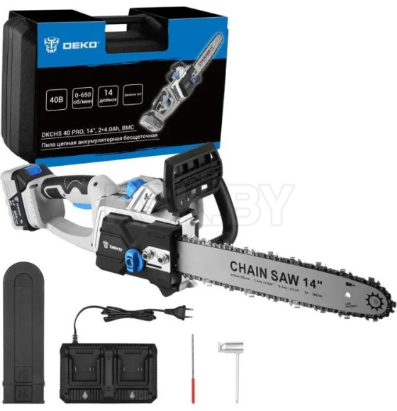 Пила цепная аккумуляторная DEKO DKCHS 40 PRO 084-2000 (084-2000) 