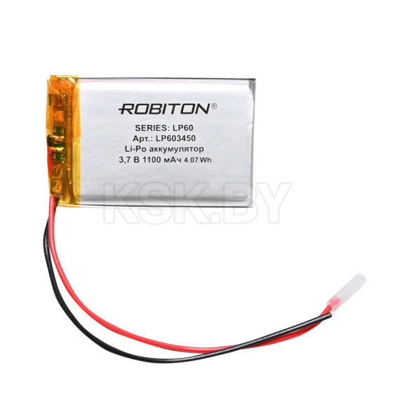 Аккумулятор ROBITON LP603450 3.7В 1100мАч PK1 (БЛ14692) 