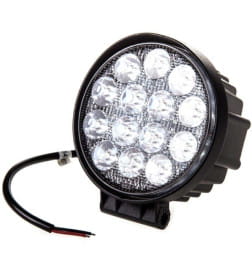 Фара светодиодная OFF ROAD 115*127*50мм круг 12V/24V 42W 6000K SKYWAY 14 диод Дальний свет коробка