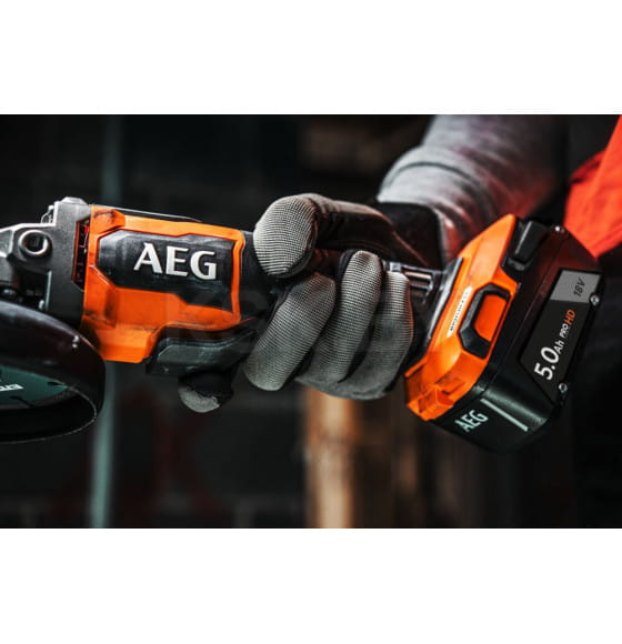 Углошлифмашина аккумуляторная AEG BEWS 18-125BLPX2-502C (4935480858) 