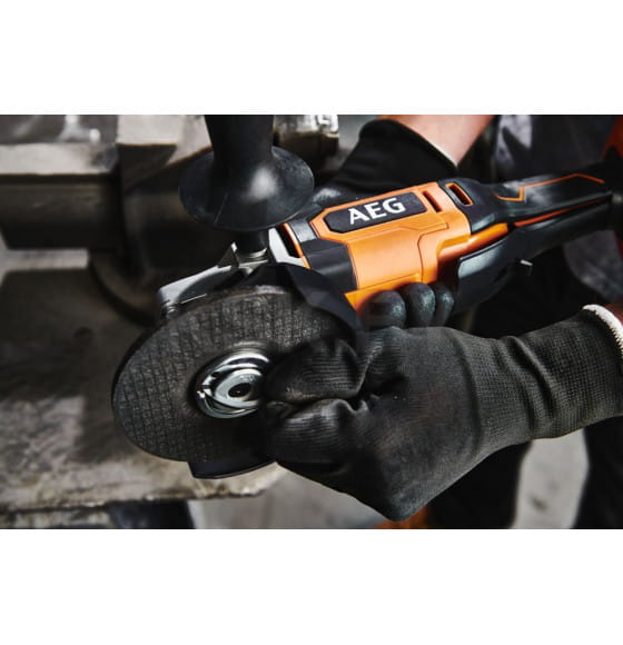 Углошлифмашина аккумуляторная AEG BEWS18-125X2-0 (без батареи) (4935498182) 