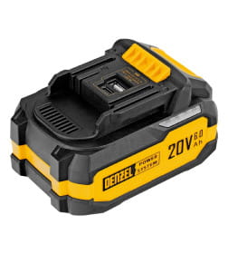 Батарея аккумуляторная BH-20-6.0, Li-Ion, USB, 20 В, 6,0 Ач Denzel