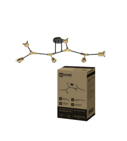 Люстра под лампу LOFT ARM-6E27-BLT 6хЕ27 черный, латунь IN HOME