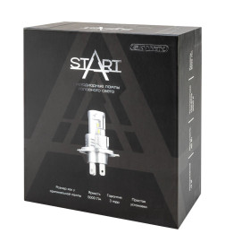 Автолампа диод HB4 (9006) P22d  12V  40W 5000Лм SKYWAY компакт START 6000К 2шт