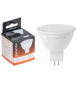 Лампа светодиод. GU5.3  7W 220в. 4000K MR16 ЮПИТЕР ЛЮКС