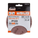 Шлифлист 125мм круг Р120 сетка, самосцепл. 5шт. GEPARD  (GP5019-120) 