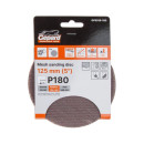 Шлифлист 125мм круг Р180 сетка, самосцепл. 5шт. GEPARD  (GP5019-180) 