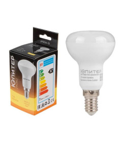 Лампа светодиод. E14 7W 220в. 3000K R50 ЮПИТЕР ЛЮКС